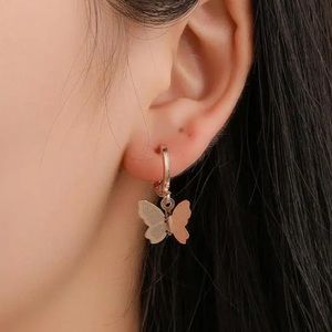 2/$10 NEW! Butterfly Charm Drop Earrings Cute Boho Geometric